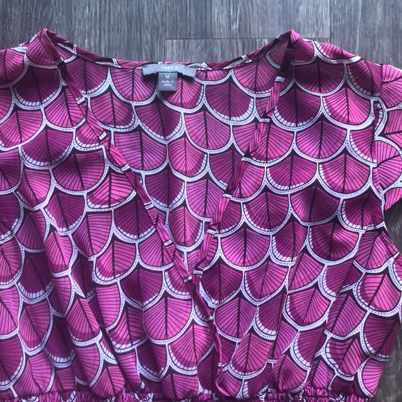 Women’s Sheer Apt 9 Short Sleeve Blouse Sz M - Picture 2 of 4